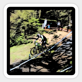 mtb downhill Sticker